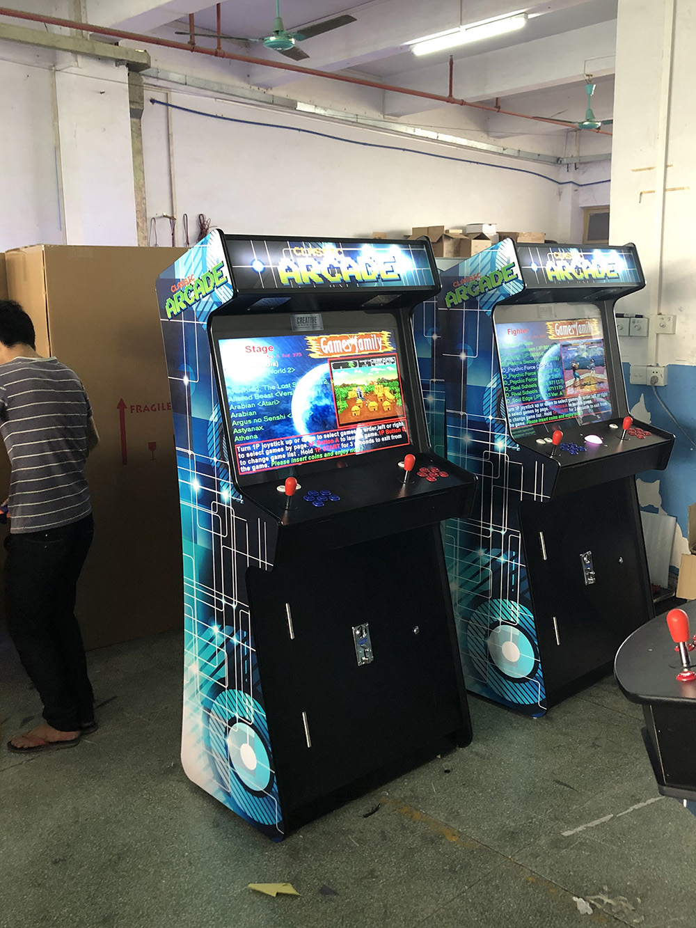 26 upright with generic artwork